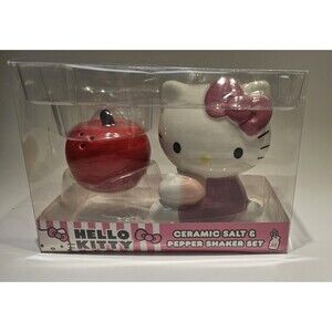 Hello Kitty Ceramic Salt and Pepper Shaker Set